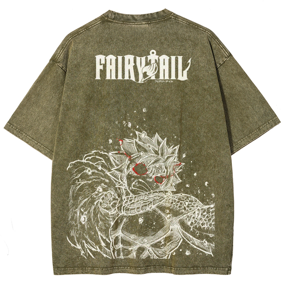 Fairy Tail Unisex Fit Washed T-Shirt 2508008084