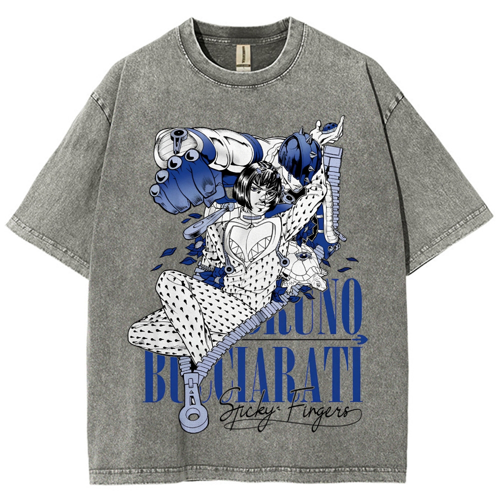 Jojo's Bizarre Adventure Unisex Fit Washed T-Shirt 2508008736
