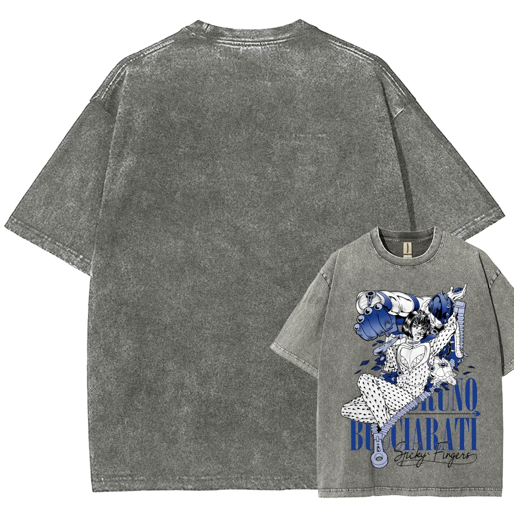 Jojo's Bizarre Adventure Unisex Fit Washed T-Shirt 2508008736