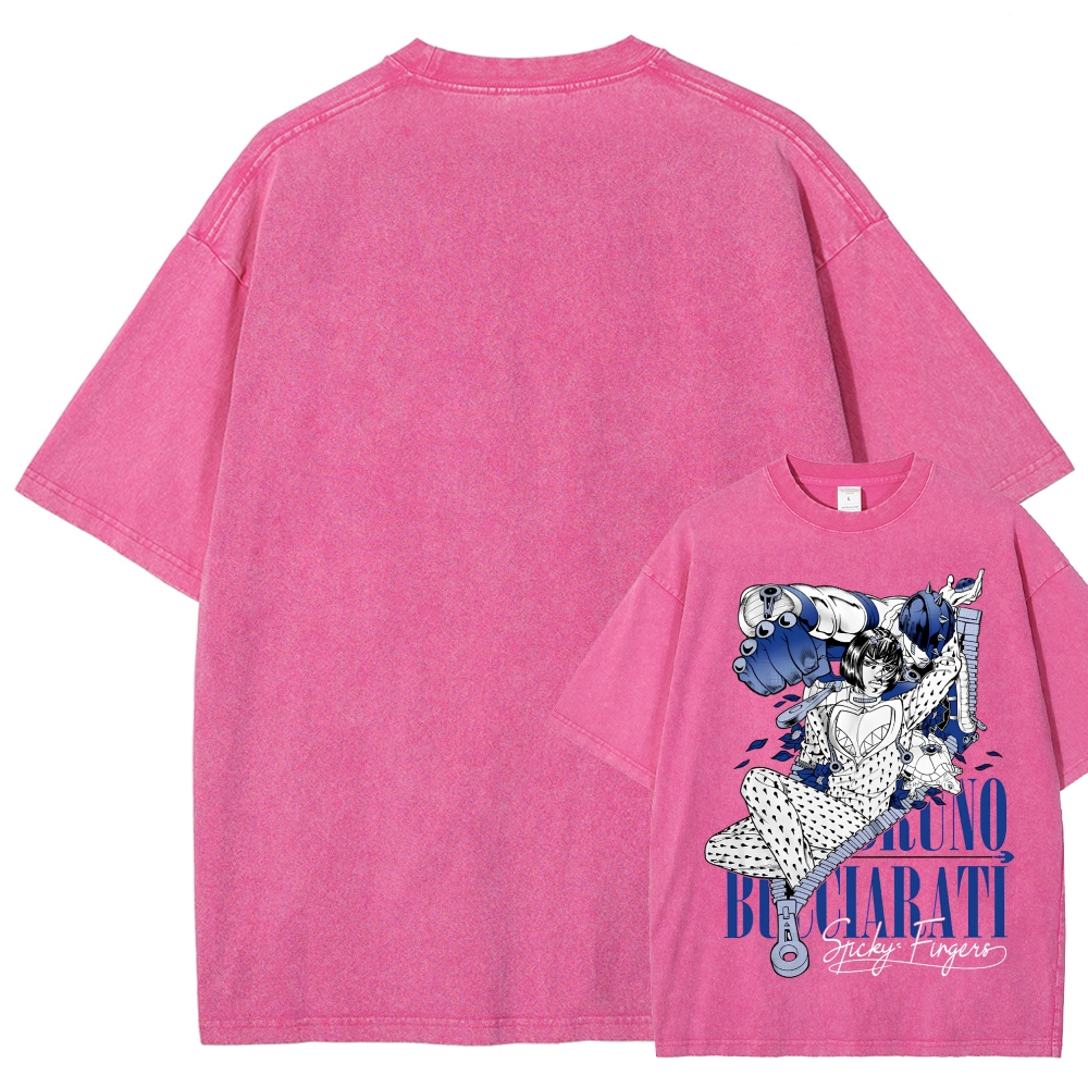 Jojo's Bizarre Adventure Unisex Fit Washed T-Shirt 2508008736