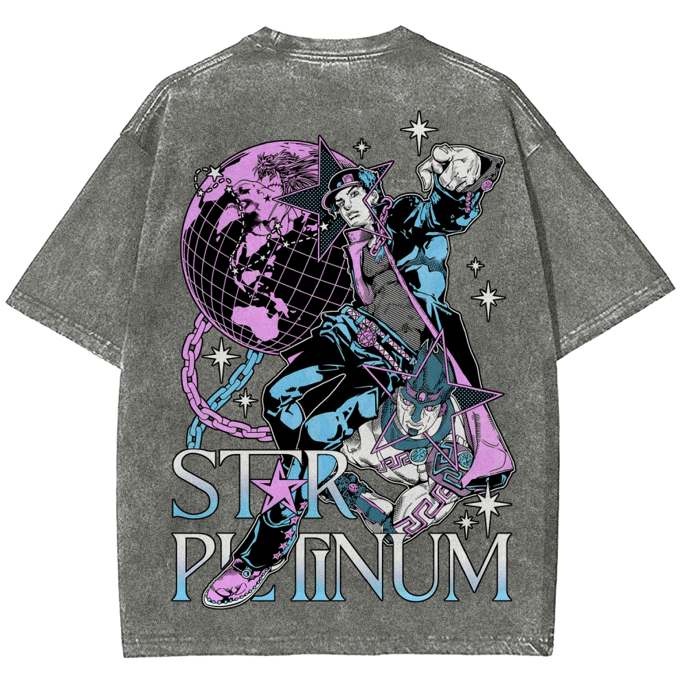Jojo's Bizarre Adventure Unisex Fit Washed T-Shirt 2508008750