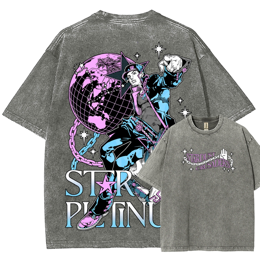 Jojo's Bizarre Adventure Unisex Fit Washed T-Shirt 2508008750