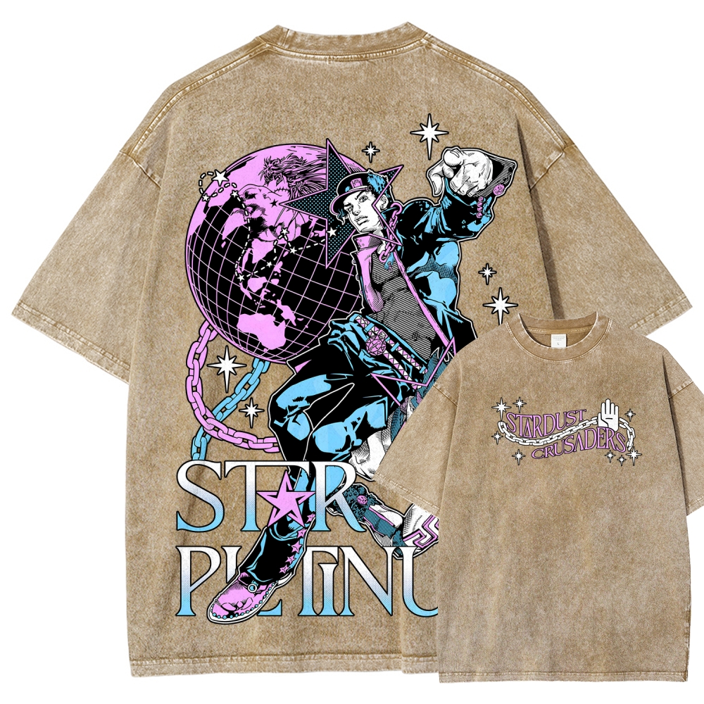 Jojo's Bizarre Adventure Unisex Fit Washed T-Shirt 2508008750