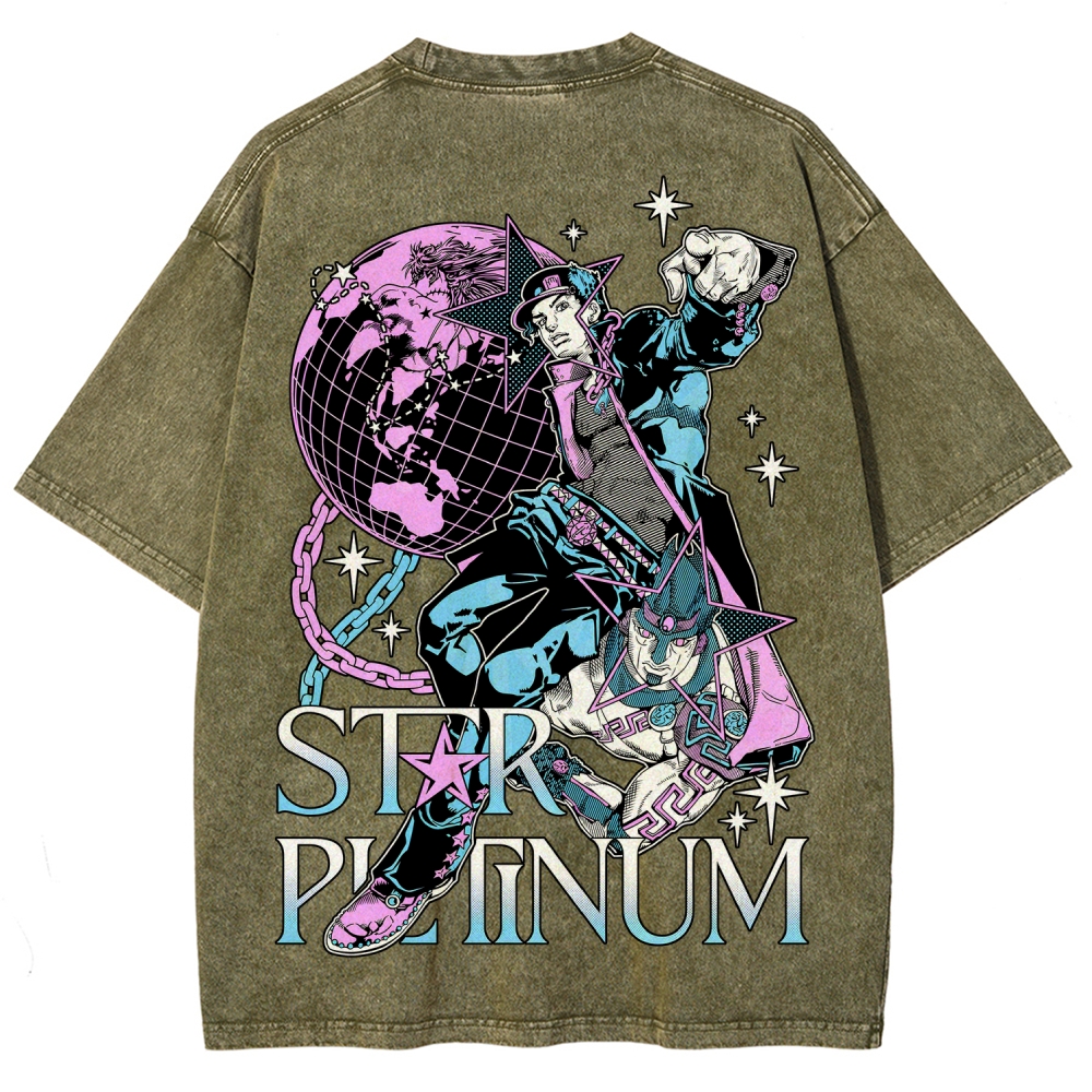 Jojo's Bizarre Adventure Unisex Fit Washed T-Shirt 2508008750