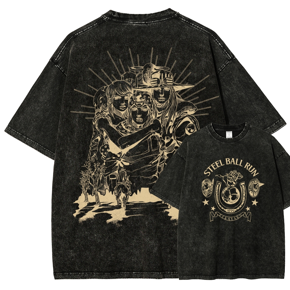 Jojo's Bizarre Adventure Unisex Fit Washed T-Shirt 2508008772