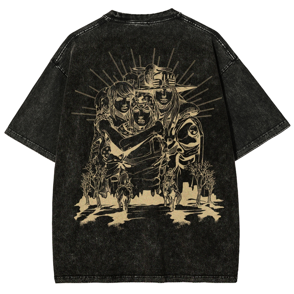 Jojo's Bizarre Adventure Unisex Fit Washed T-Shirt 2508008772