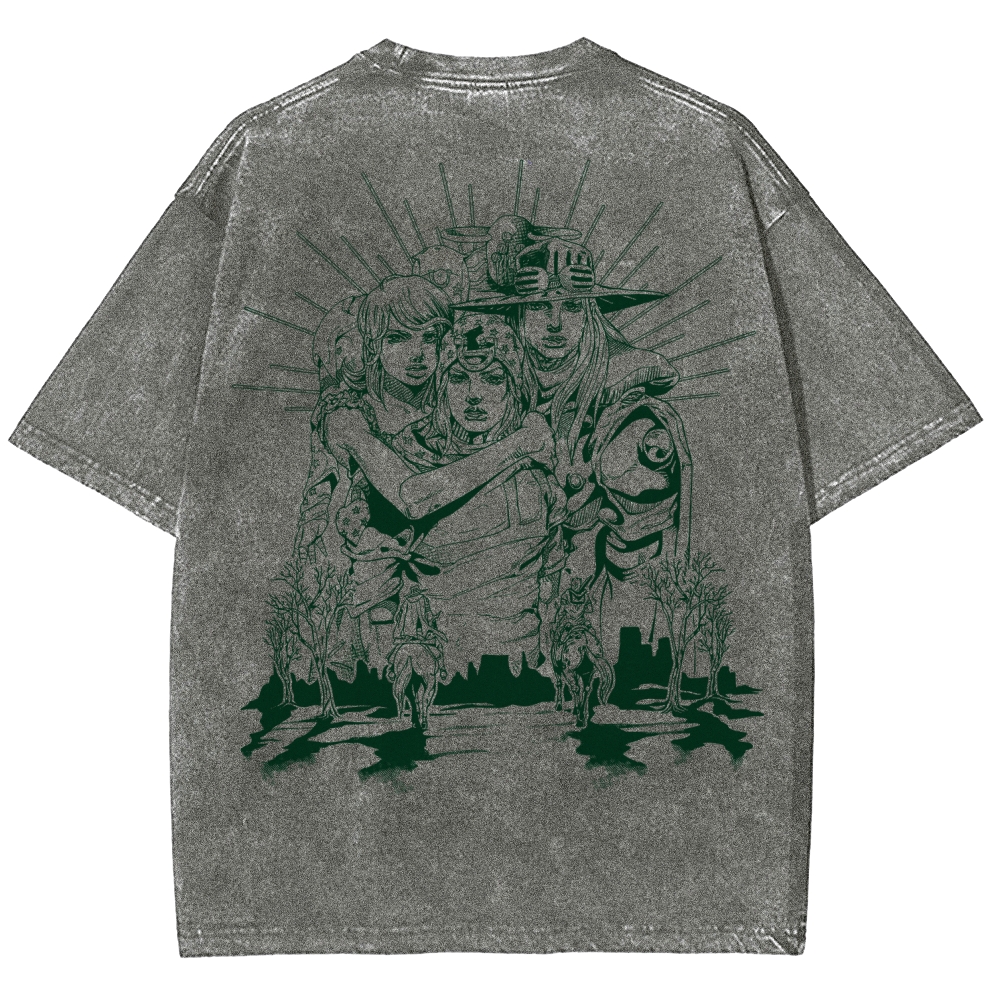 Jojo's Bizarre Adventure Unisex Fit Washed T-Shirt 2508008772