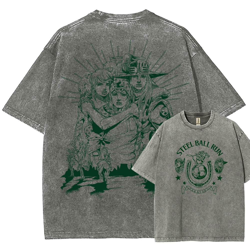 Jojo's Bizarre Adventure Unisex Fit Washed T-Shirt 2508008772
