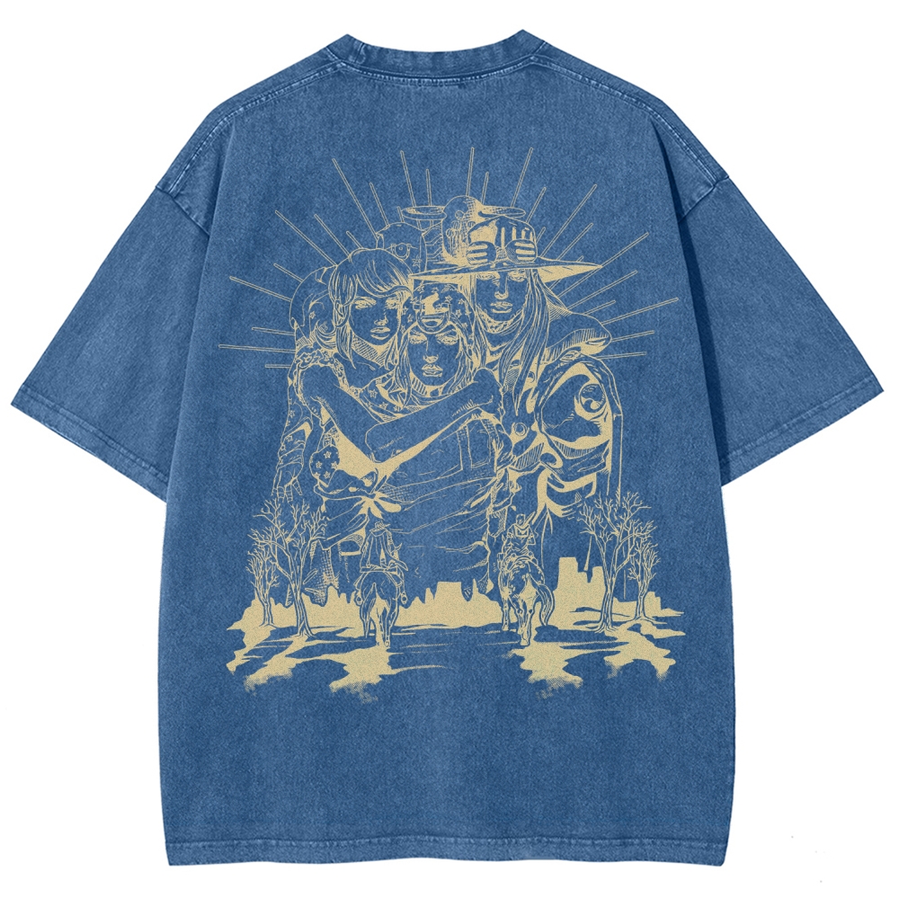 Jojo's Bizarre Adventure Unisex Fit Washed T-Shirt 2508008772