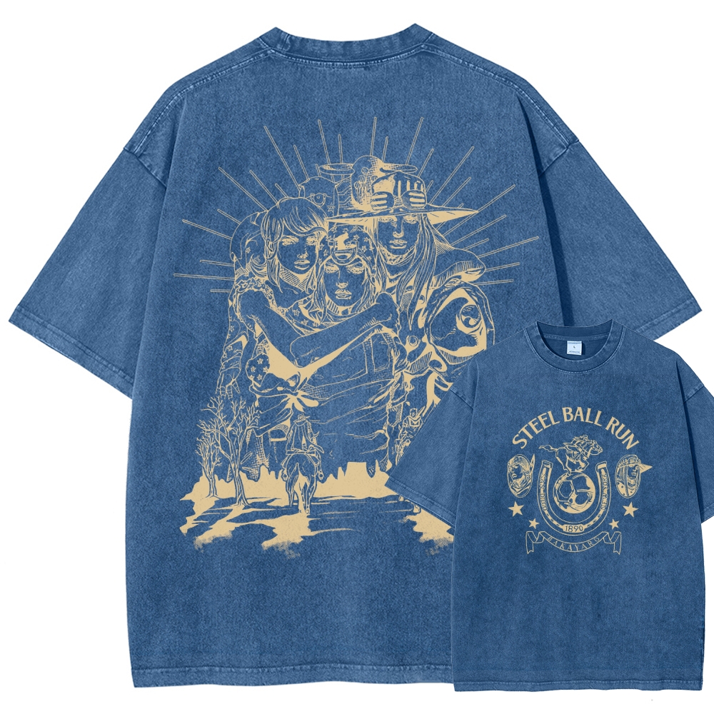 Jojo's Bizarre Adventure Unisex Fit Washed T-Shirt 2508008772