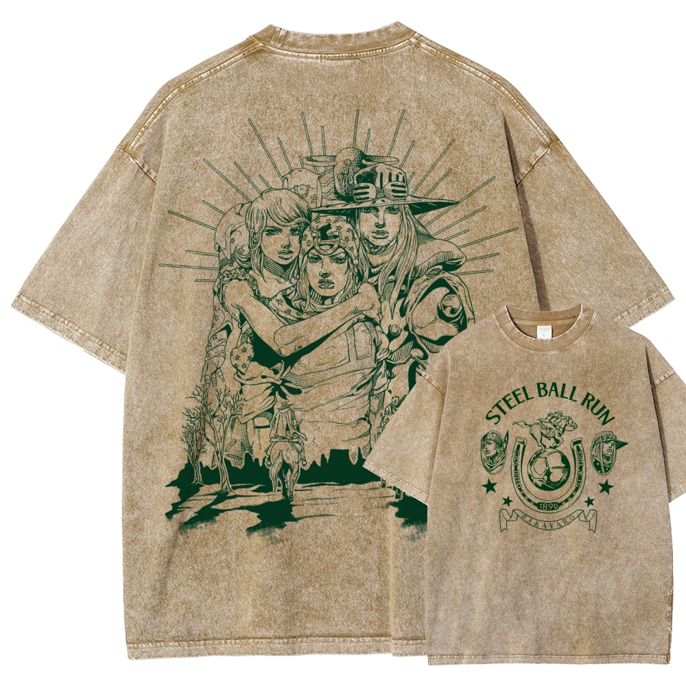 Jojo's Bizarre Adventure Unisex Fit Washed T-Shirt 2508008772