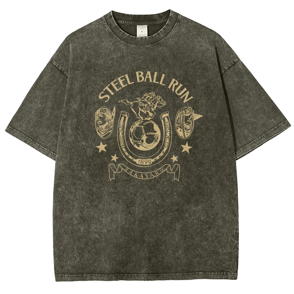 Jojo's Bizarre Adventure Unisex Fit Washed T-Shirt 2508008772