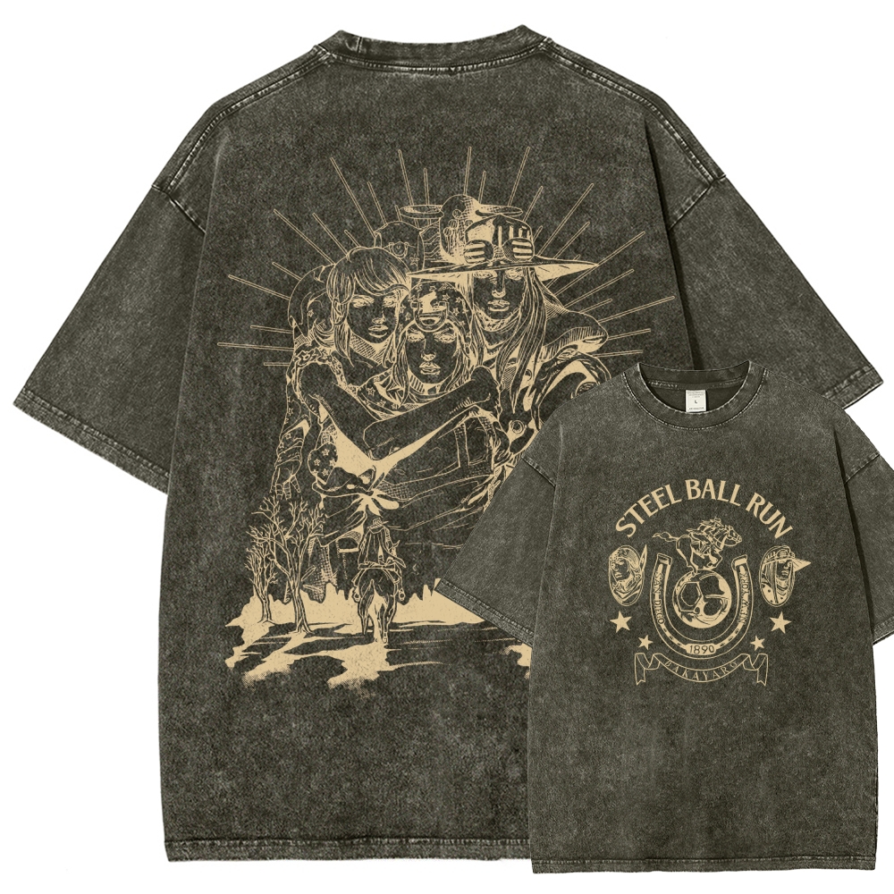 Jojo's Bizarre Adventure Unisex Fit Washed T-Shirt 2508008772