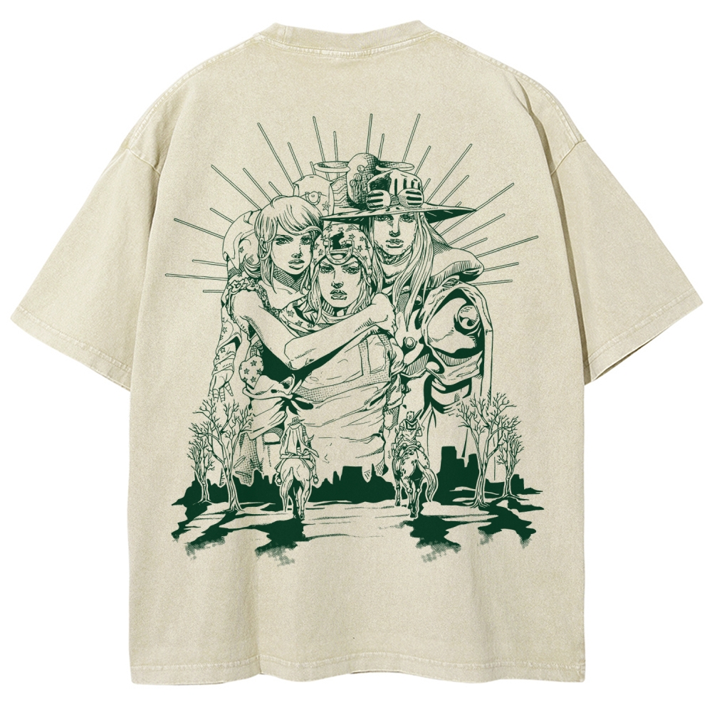 Jojo's Bizarre Adventure Unisex Fit Washed T-Shirt 2508008772