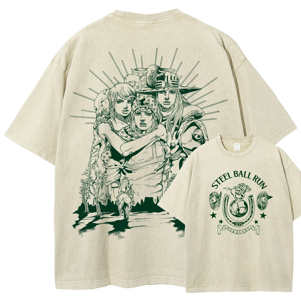 Jojo's Bizarre Adventure Unisex Fit Washed T-Shirt 2508008772