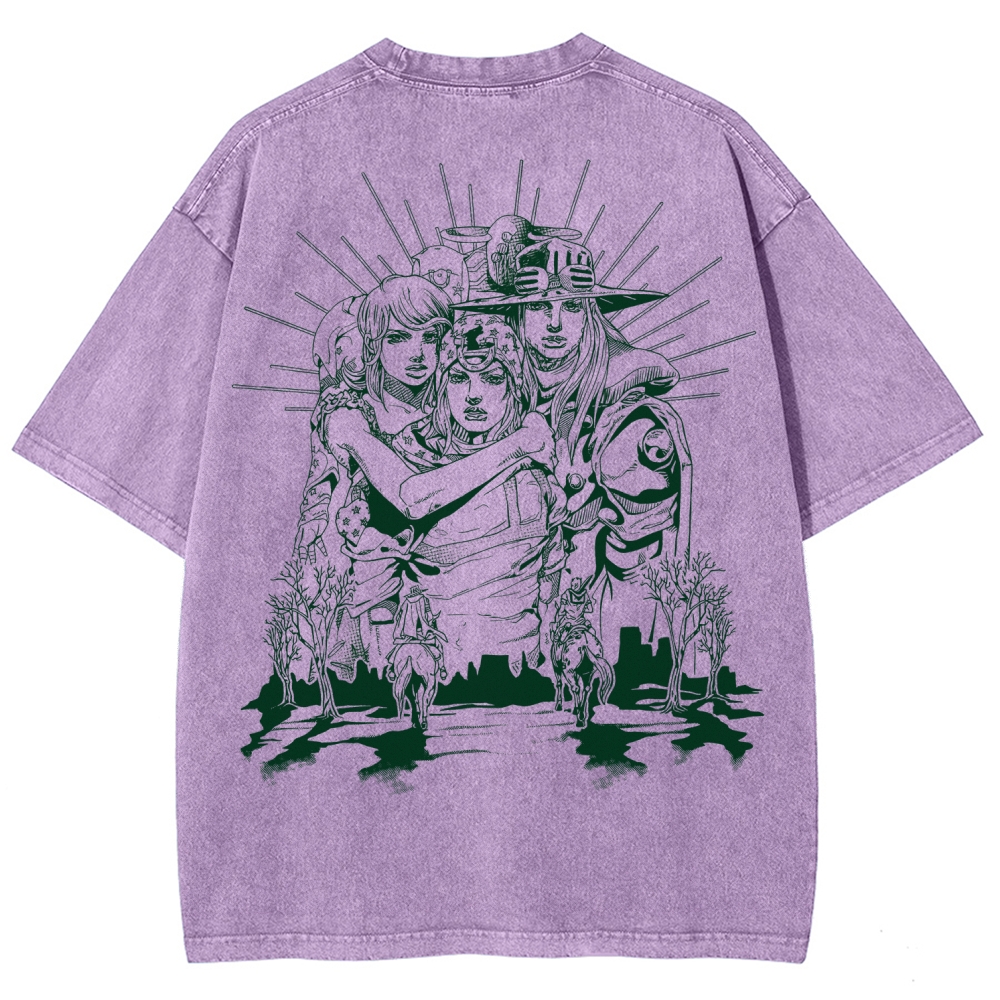 Jojo's Bizarre Adventure Unisex Fit Washed T-Shirt 2508008772