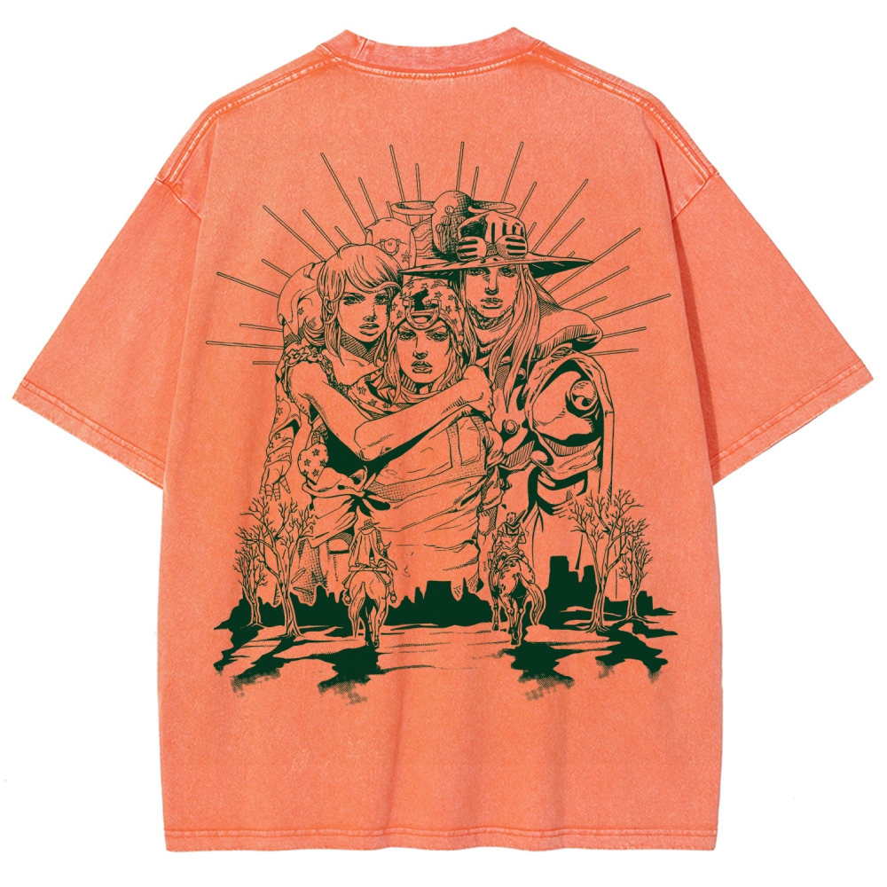 Jojo's Bizarre Adventure Unisex Fit Washed T-Shirt 2508008772