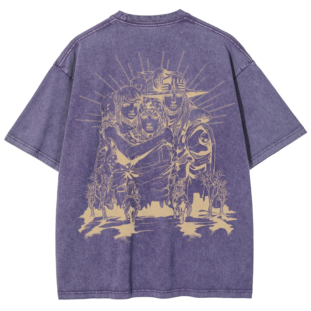 Jojo's Bizarre Adventure Unisex Fit Washed T-Shirt 2508008772