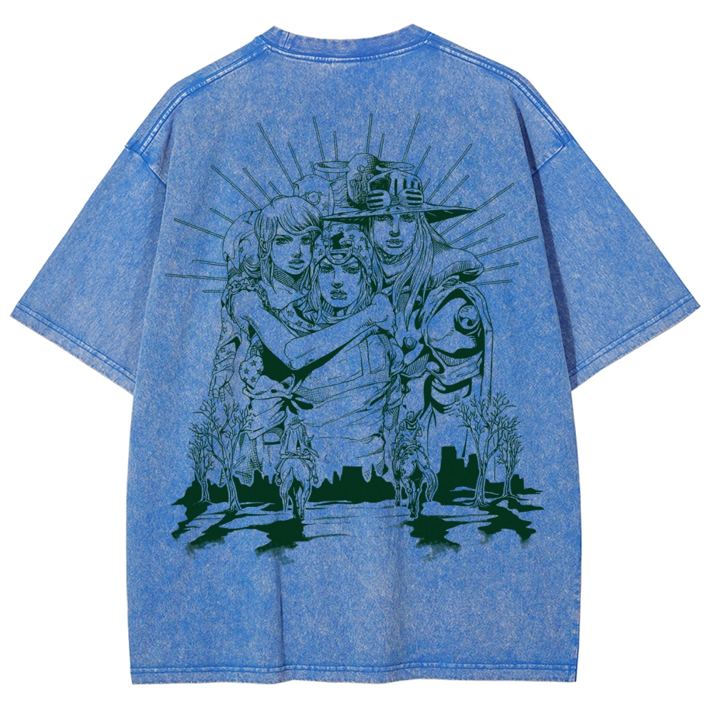 Jojo's Bizarre Adventure Unisex Fit Washed T-Shirt 2508008772