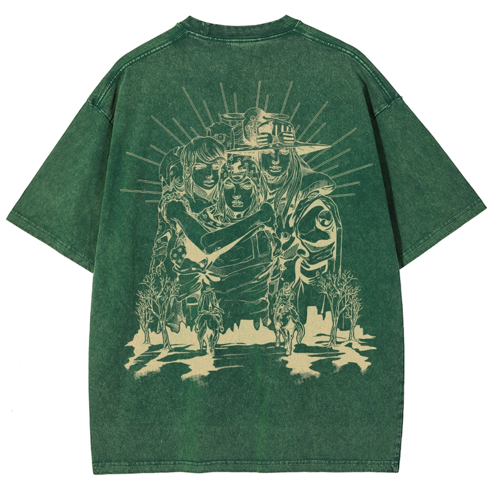 Jojo's Bizarre Adventure Unisex Fit Washed T-Shirt 2508008772