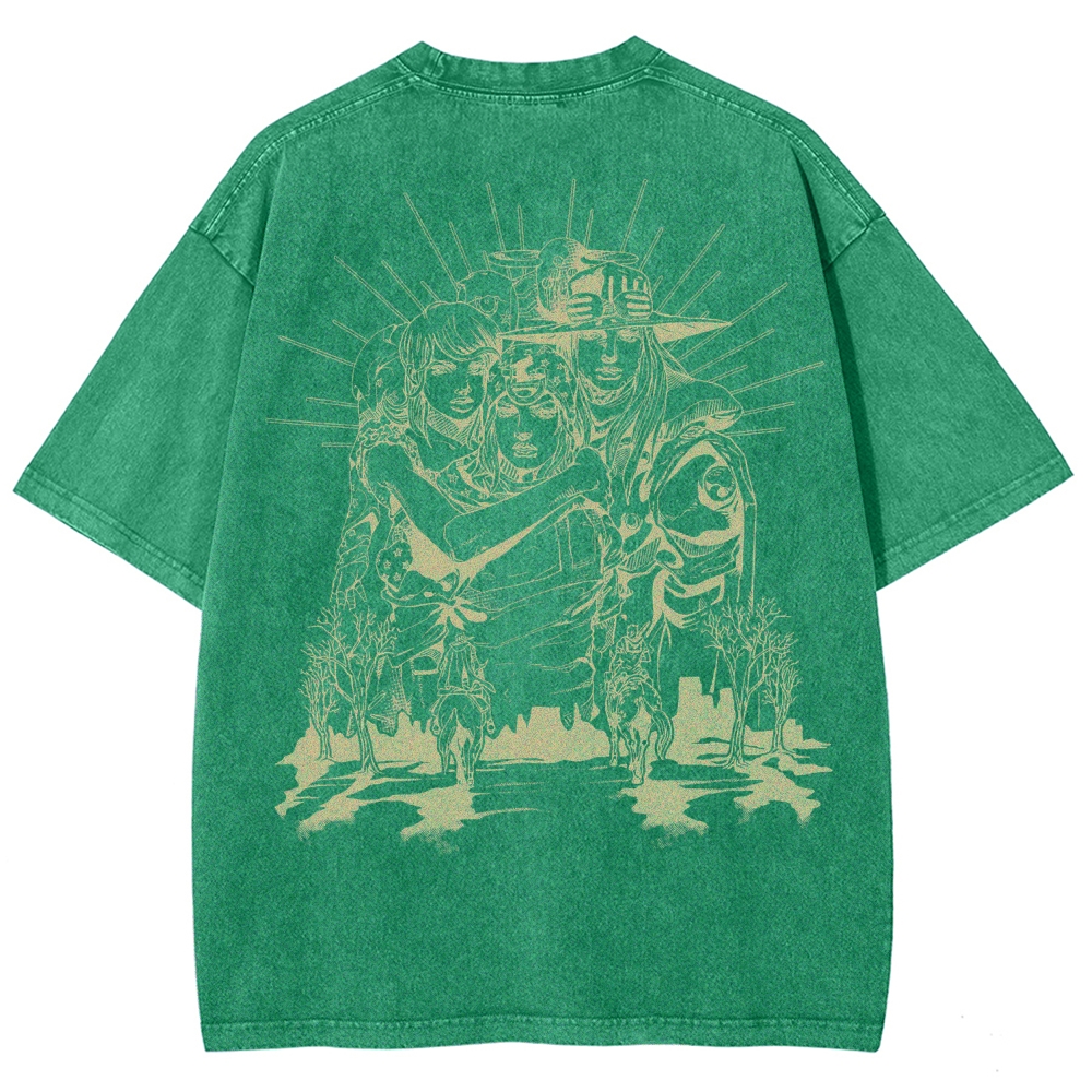 Jojo's Bizarre Adventure Unisex Fit Washed T-Shirt 2508008772