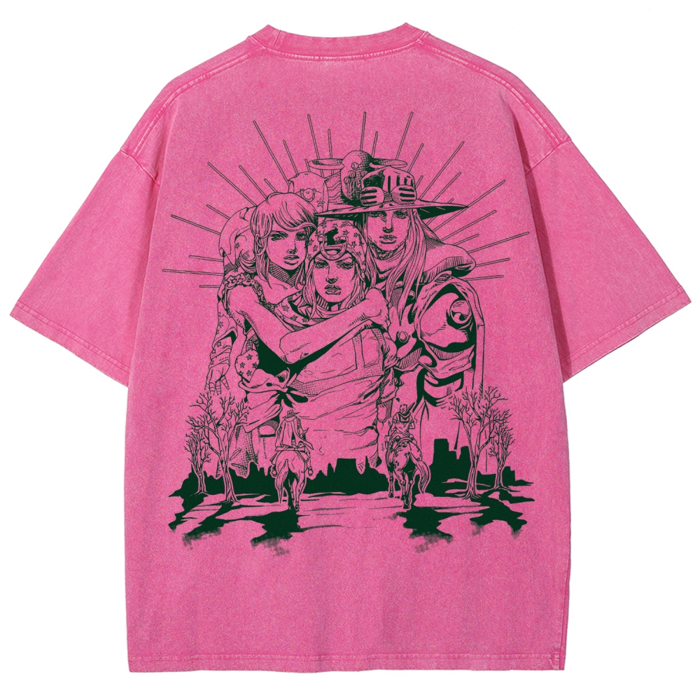 Jojo's Bizarre Adventure Unisex Fit Washed T-Shirt 2508008772