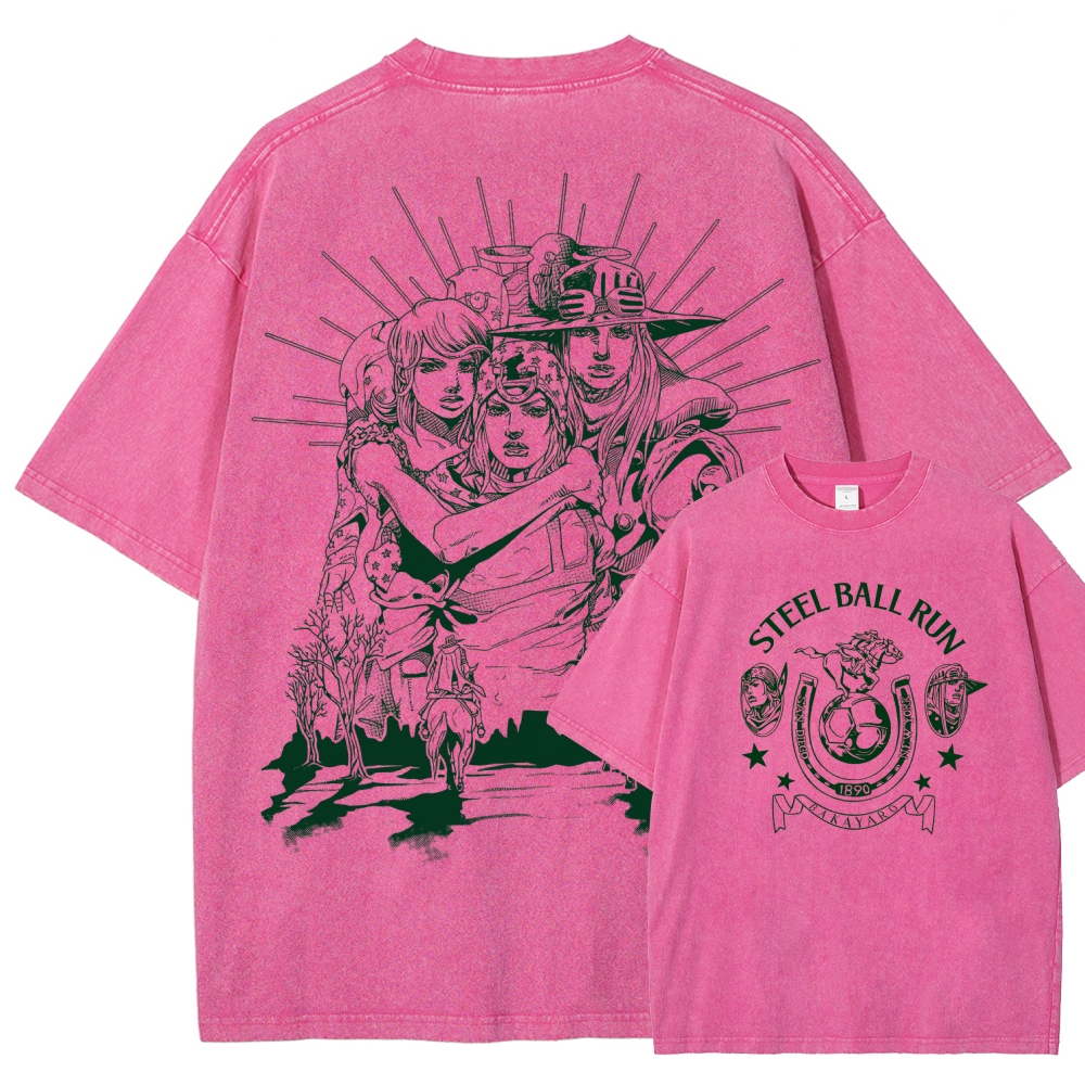 Jojo's Bizarre Adventure Unisex Fit Washed T-Shirt 2508008772