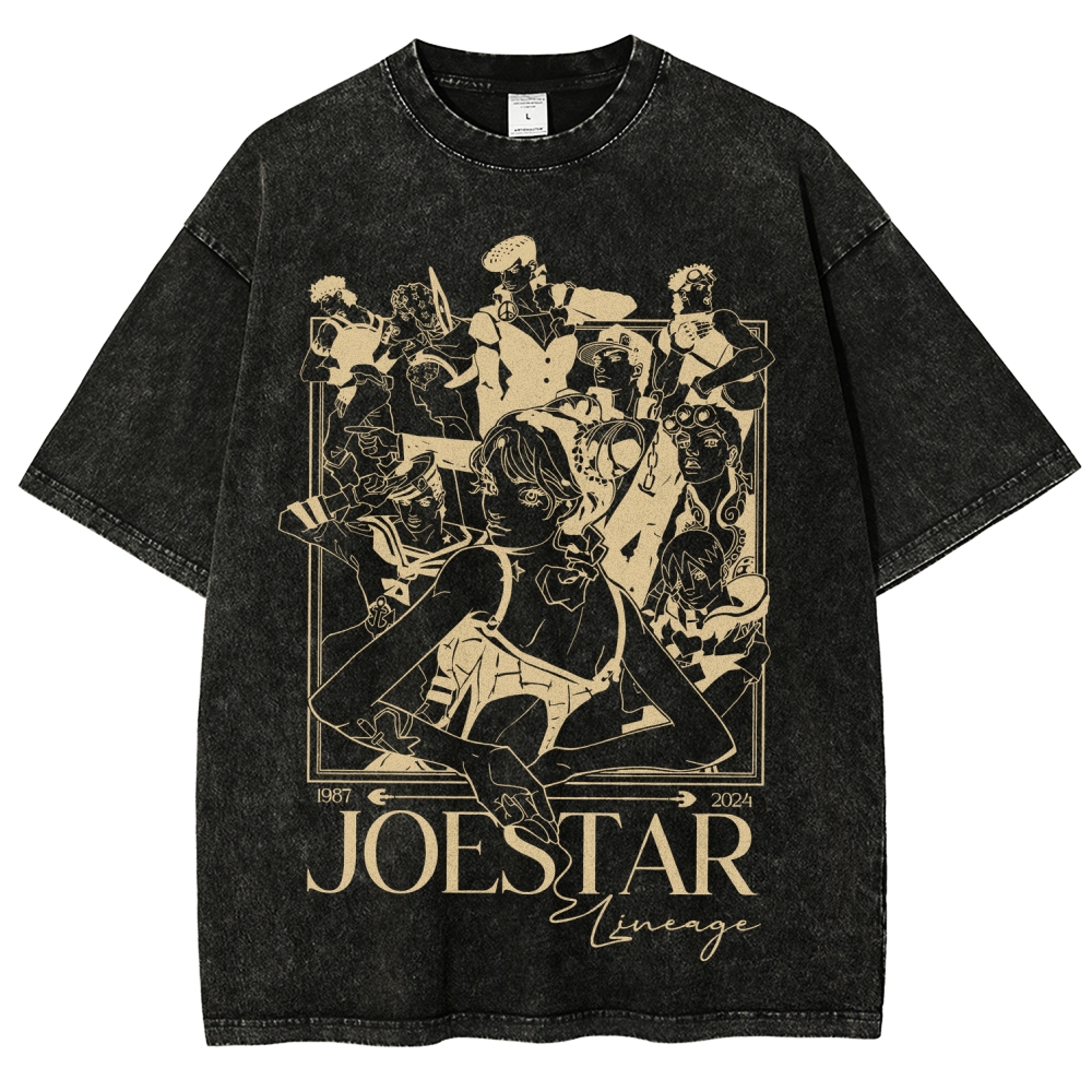 Jojo's Bizarre Adventure Unisex Fit Washed T-Shirt 2508008777
