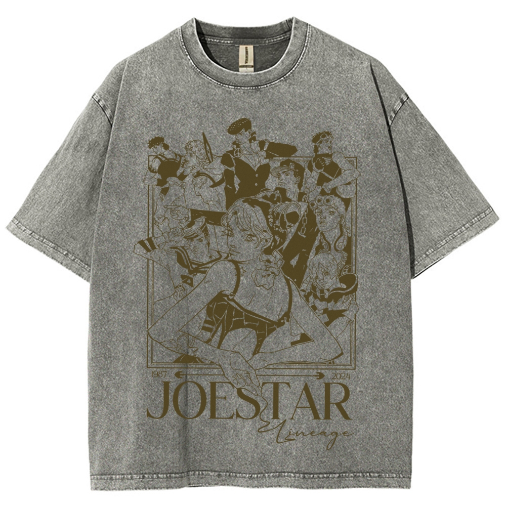 Jojo's Bizarre Adventure Unisex Fit Washed T-Shirt 2508008777