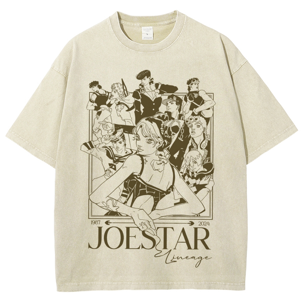 Jojo's Bizarre Adventure Unisex Fit Washed T-Shirt 2508008777