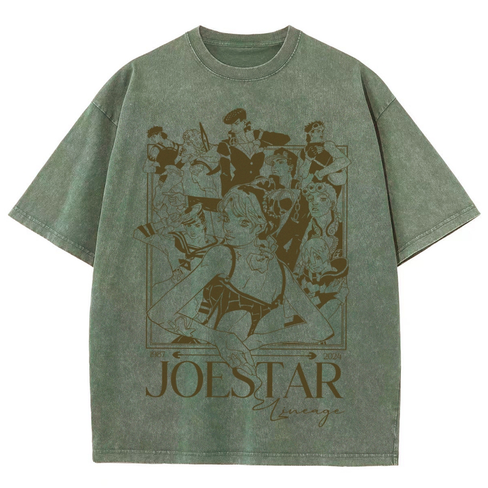 Jojo's Bizarre Adventure Unisex Fit Washed T-Shirt 2508008777