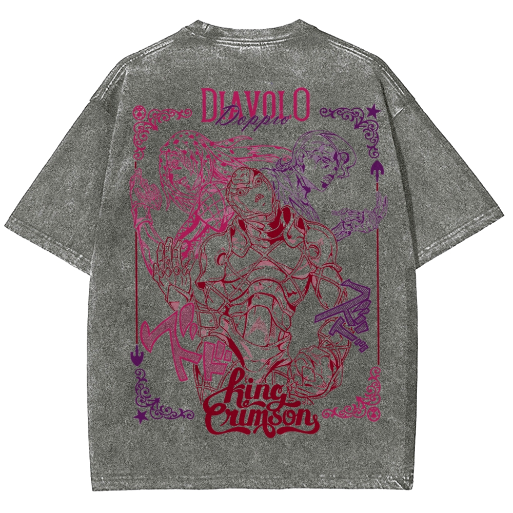 Jojo's Bizarre Adventure Unisex Fit Washed T-Shirt 2508008791