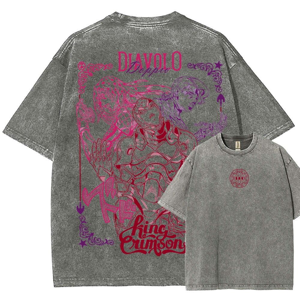 Jojo's Bizarre Adventure Unisex Fit Washed T-Shirt 2508008791