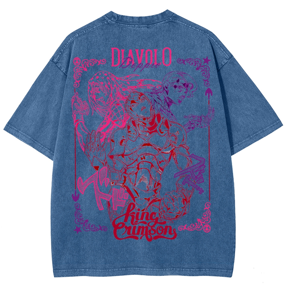 Jojo's Bizarre Adventure Unisex Fit Washed T-Shirt 2508008791