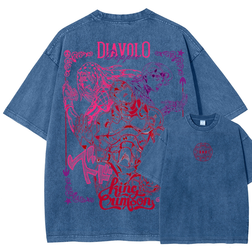 Jojo's Bizarre Adventure Unisex Fit Washed T-Shirt 2508008791