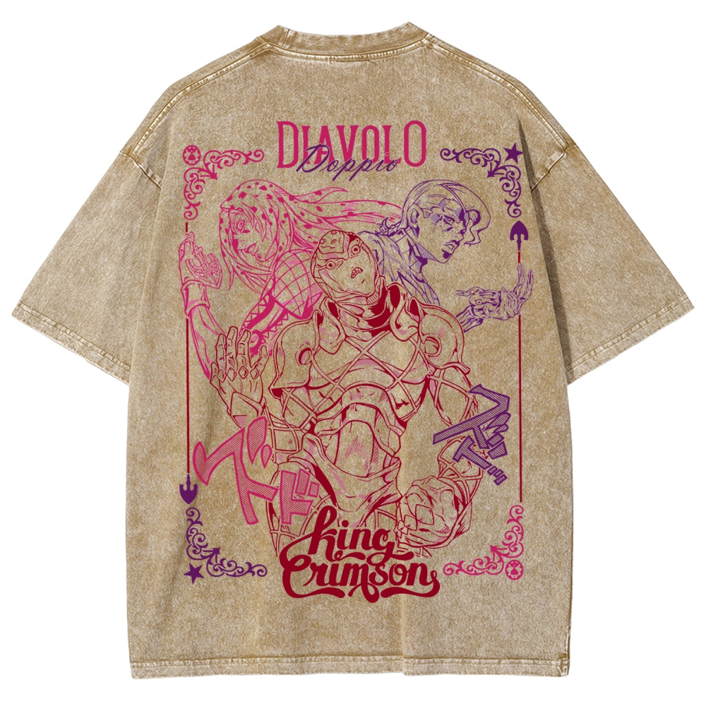 Jojo's Bizarre Adventure Unisex Fit Washed T-Shirt 2508008791