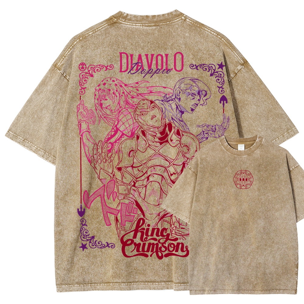 Jojo's Bizarre Adventure Unisex Fit Washed T-Shirt 2508008791