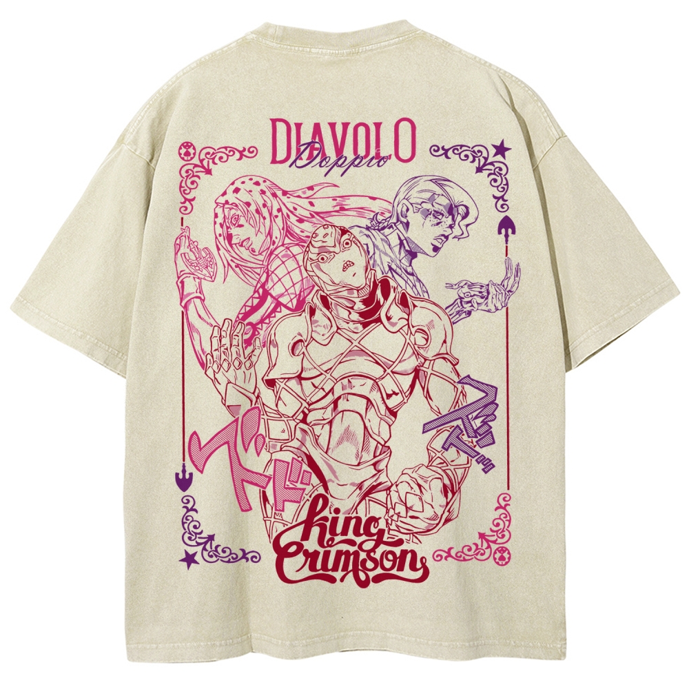 Jojo's Bizarre Adventure Unisex Fit Washed T-Shirt 2508008791
