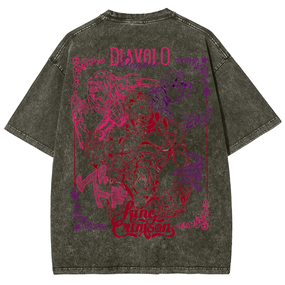 Jojo's Bizarre Adventure Unisex Fit Washed T-Shirt 2508008791