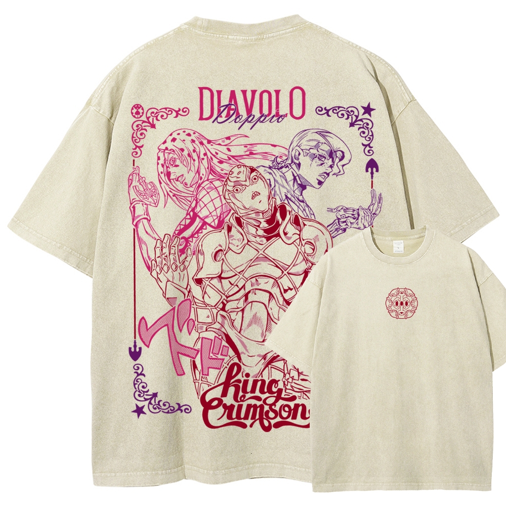 Jojo's Bizarre Adventure Unisex Fit Washed T-Shirt 2508008791