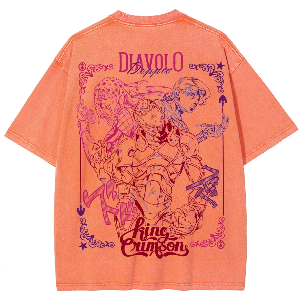 Jojo's Bizarre Adventure Unisex Fit Washed T-Shirt 2508008791