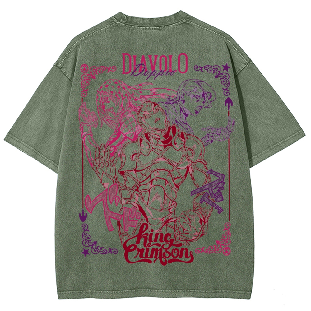 Jojo's Bizarre Adventure Unisex Fit Washed T-Shirt 2508008791