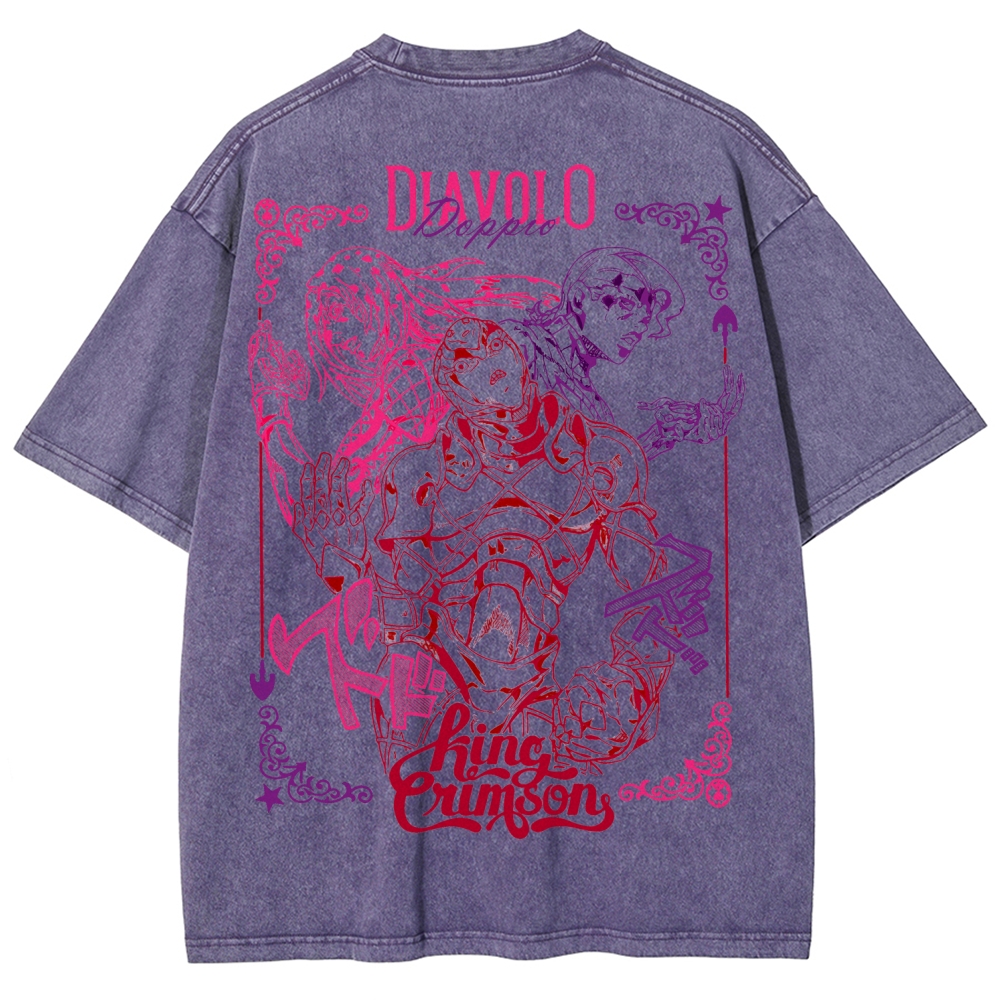 Jojo's Bizarre Adventure Unisex Fit Washed T-Shirt 2508008791