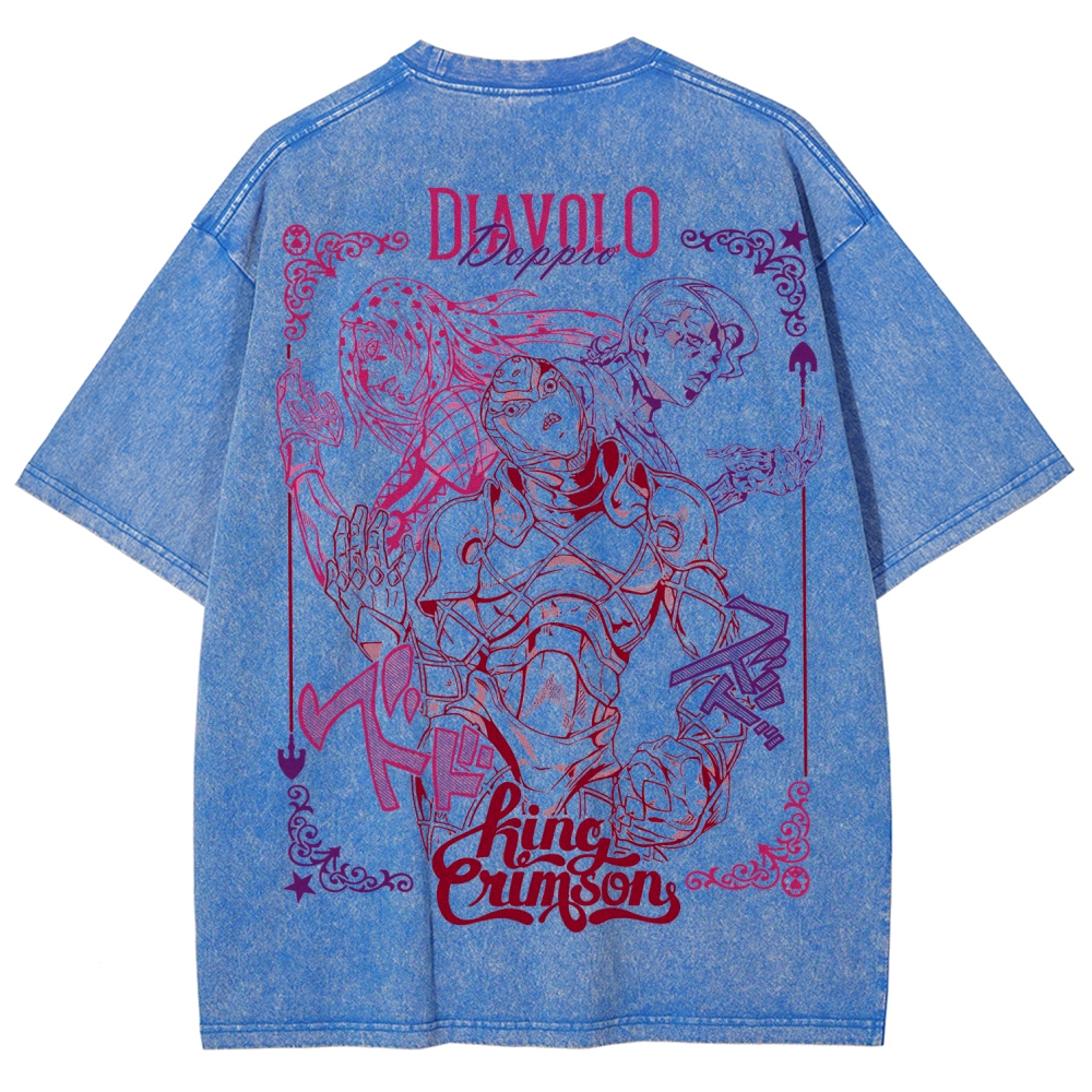 Jojo's Bizarre Adventure Unisex Fit Washed T-Shirt 2508008791