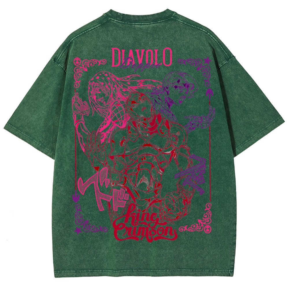 Jojo's Bizarre Adventure Unisex Fit Washed T-Shirt 2508008791