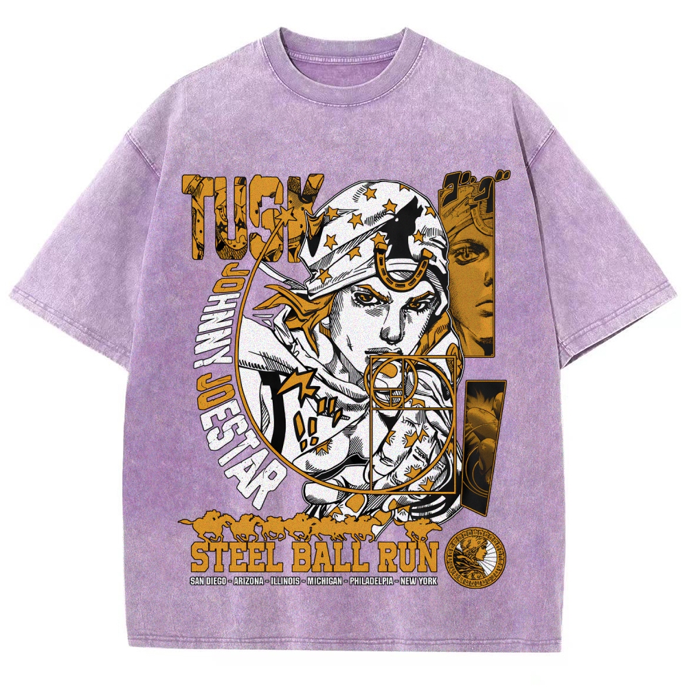 Jojo's Bizarre Adventure Unisex Fit Washed T-Shirt 2508008811