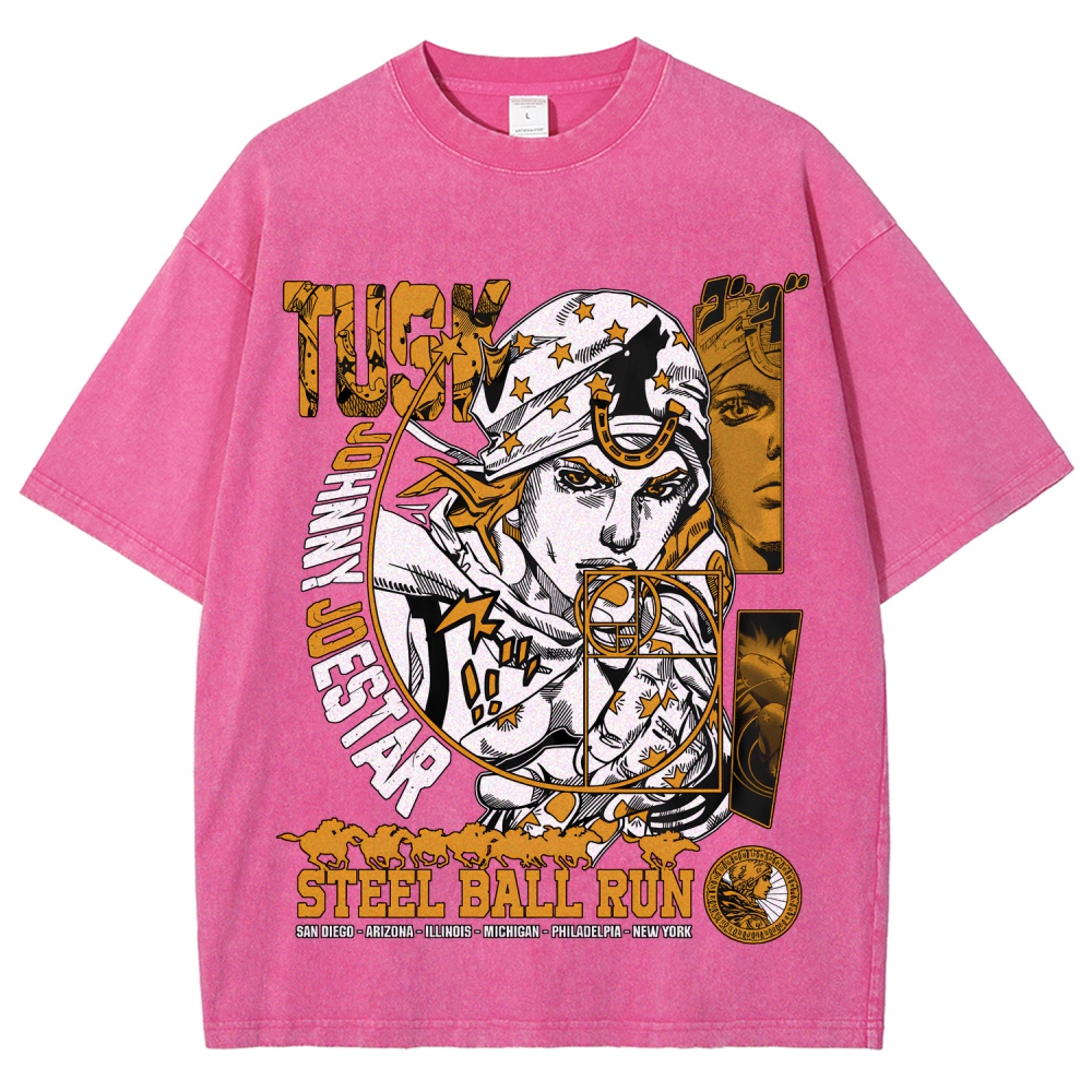 Jojo's Bizarre Adventure Unisex Fit Washed T-Shirt 2508008811