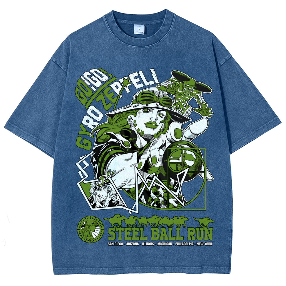 Jojo's Bizarre Adventure Unisex Fit Washed T-Shirt 2508008819