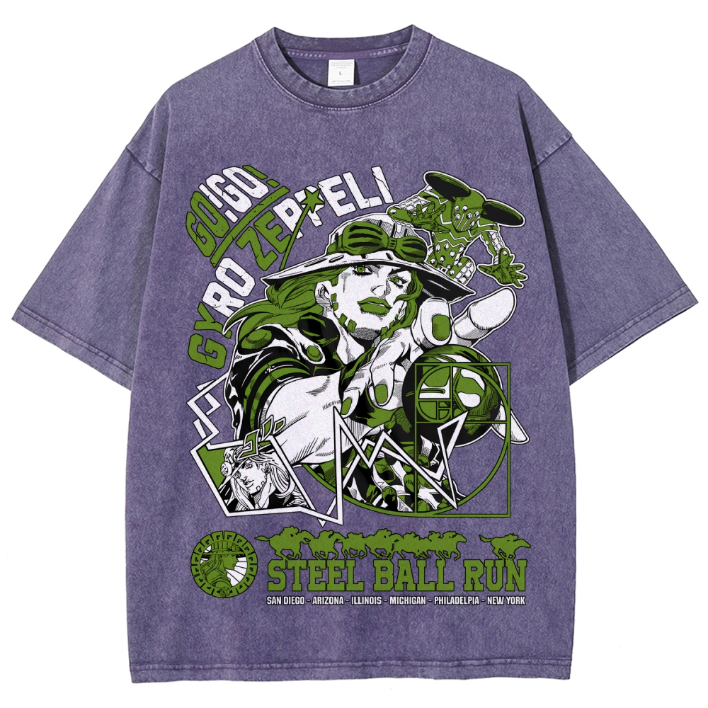 Jojo's Bizarre Adventure Unisex Fit Washed T-Shirt 2508008819