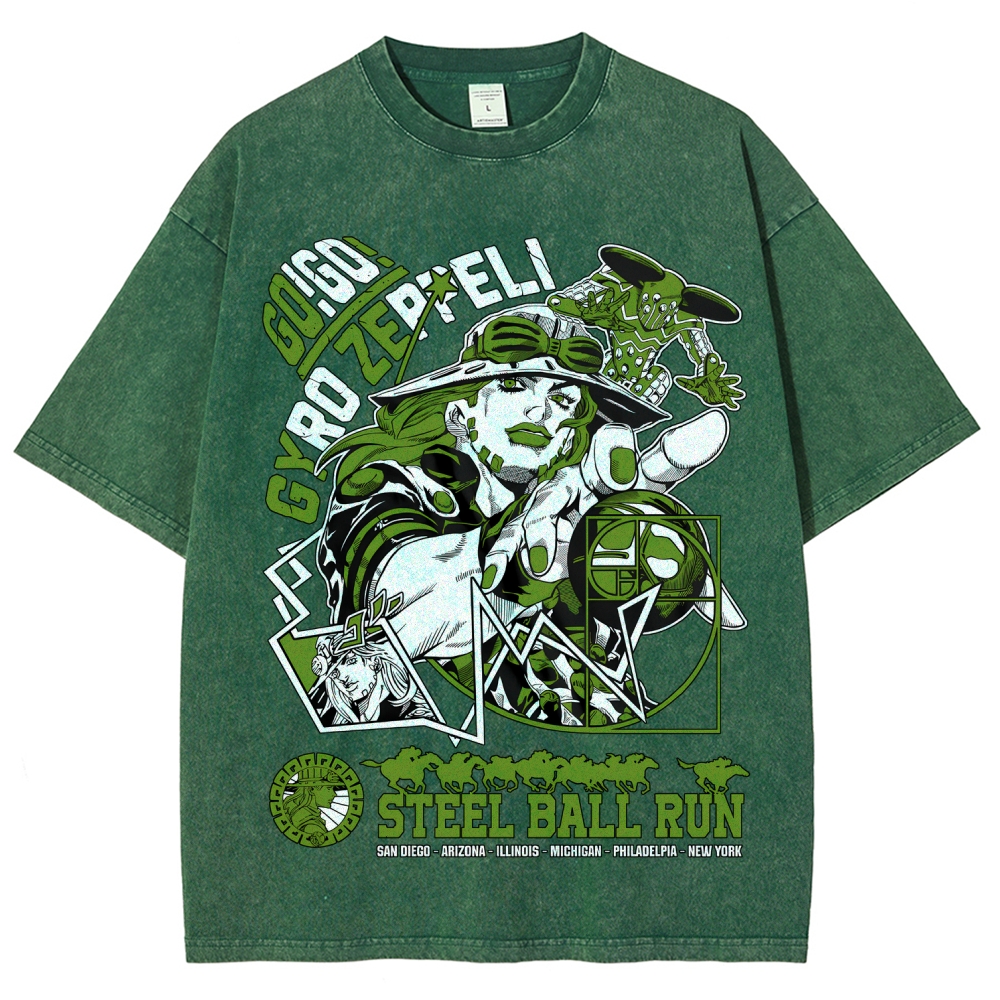 Jojo's Bizarre Adventure Unisex Fit Washed T-Shirt 2508008819